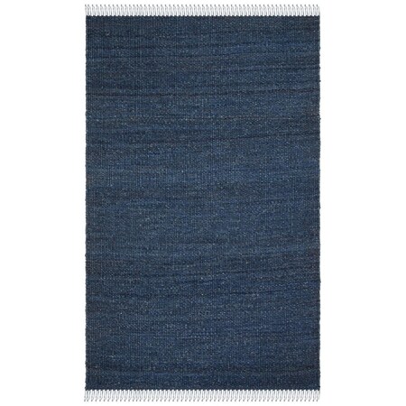 Safavieh 2 ft.-6 in. x 12 ft. Natural Fiber Rectangle Area RugNavy NF368N-212